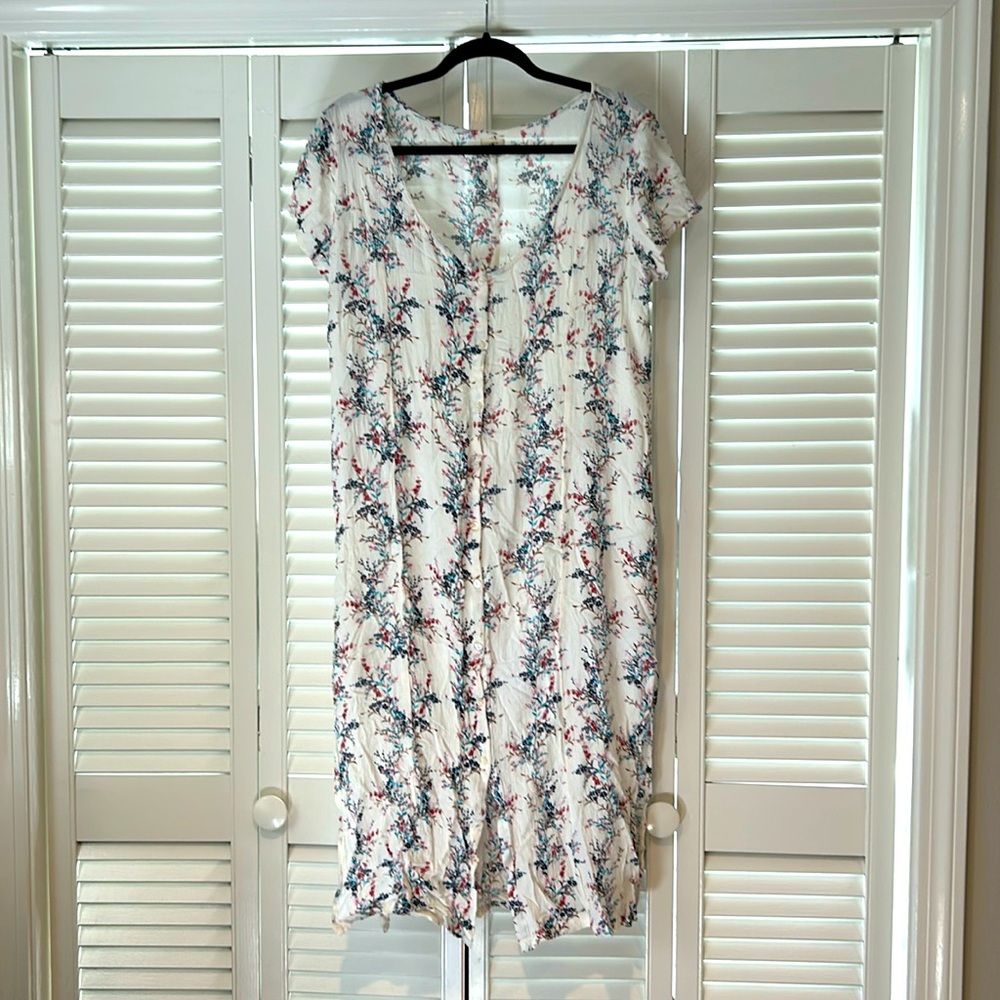 O’Neil size medium floral button down dress